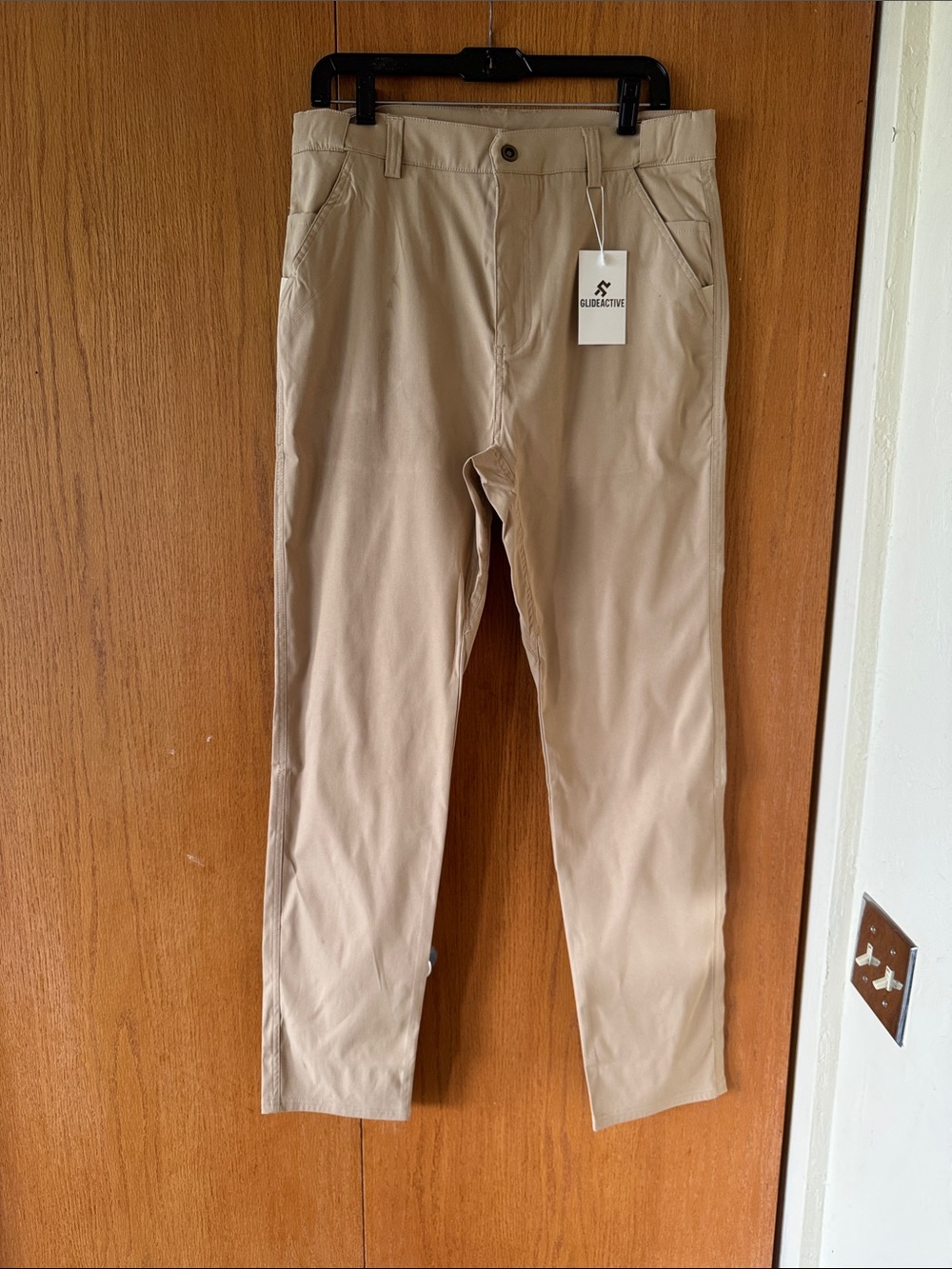 NWT GlideActive Khaki Beige Outdoor Performance Pants Size L-33